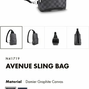 LOUIS VUITTON AVENUE SLING BAG for men
